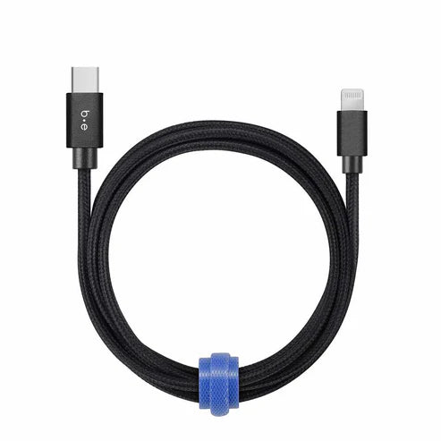 Blu Element  TYPE-C to Lightning Cable BLACK/WHITE 6ft