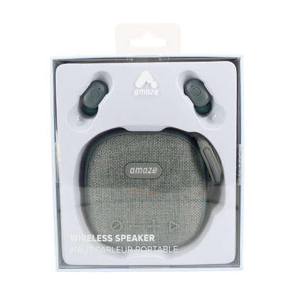 Amaze Bluetooth Speaker + True Wireless Earbuds + Music Player