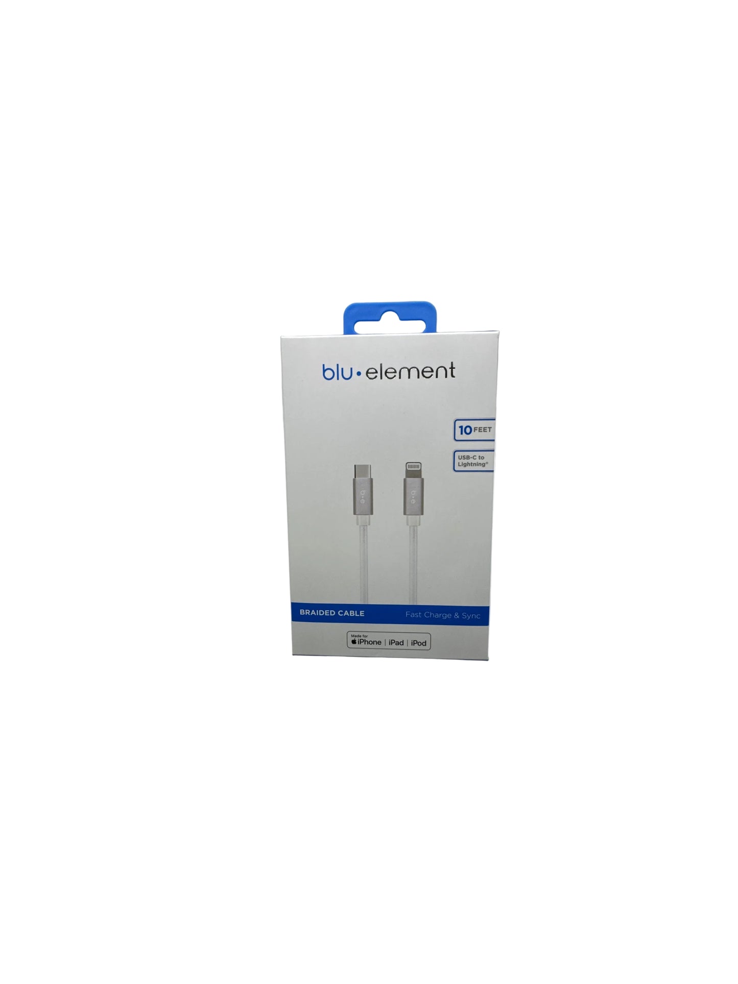 Blu.element TYPE-C TO LIGHTENING BLACK/WHITE 10ft