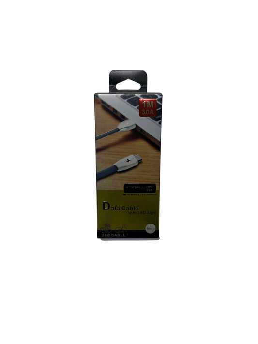 KONFULON USB A TO MICRO CABLE 1M(3ft)
