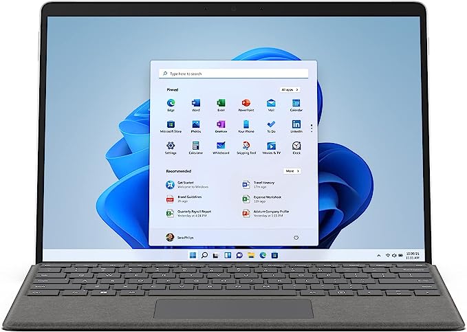 Microsoft Surface Pro 8: 13" Touchscreen Tablet (Intel Core i5/8GB RAM/512GB SSD/Windows 11 Home) Device Only - Platinum