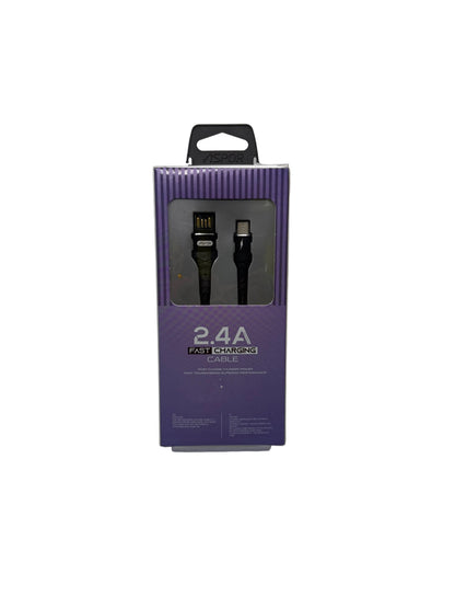 ASPOR USB A TO TYPE C CABLE BLACK  1M