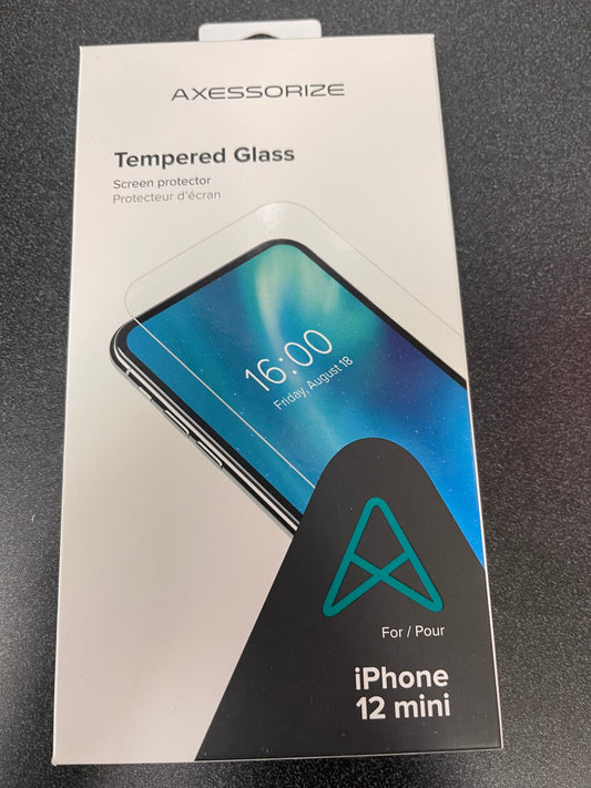 Axessorize Tempered Glass screen protector iPhone 12 mini
