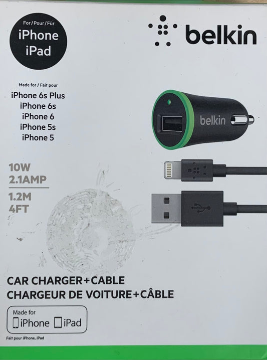 Belkin Car Charger +Cable