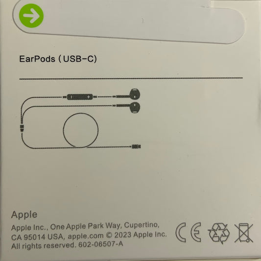 Apple EarPods Earbuds with USB-C Connector - White