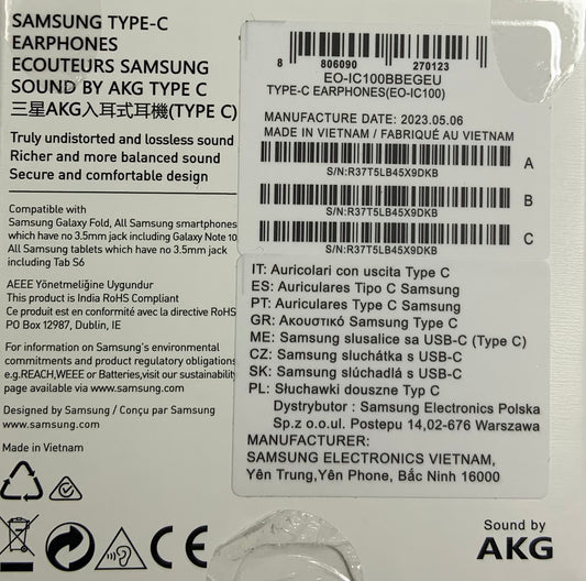 Samsung USB Type-C Earphones Tuned by AKG