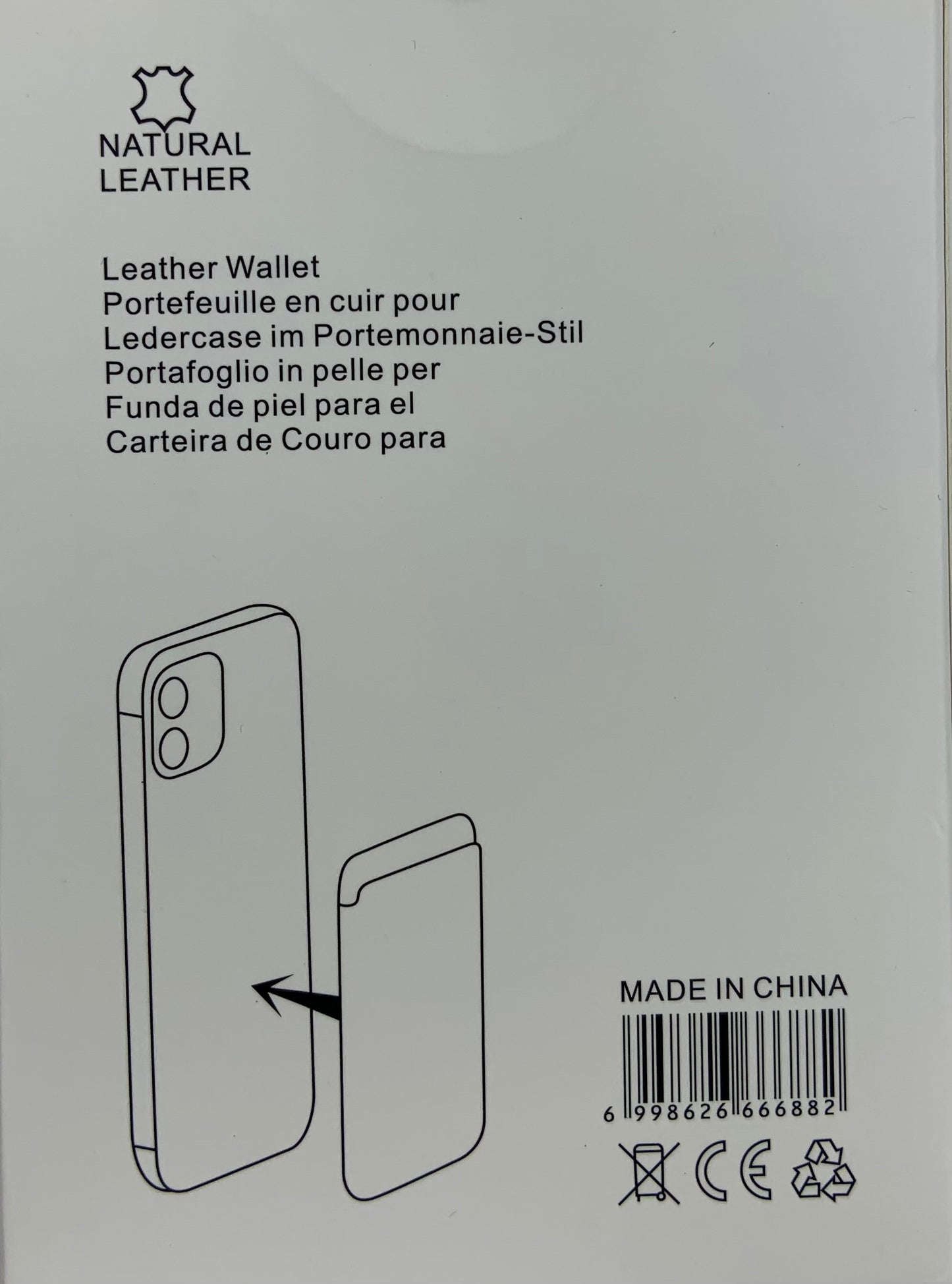 Apple iphone Leather Wallet Case