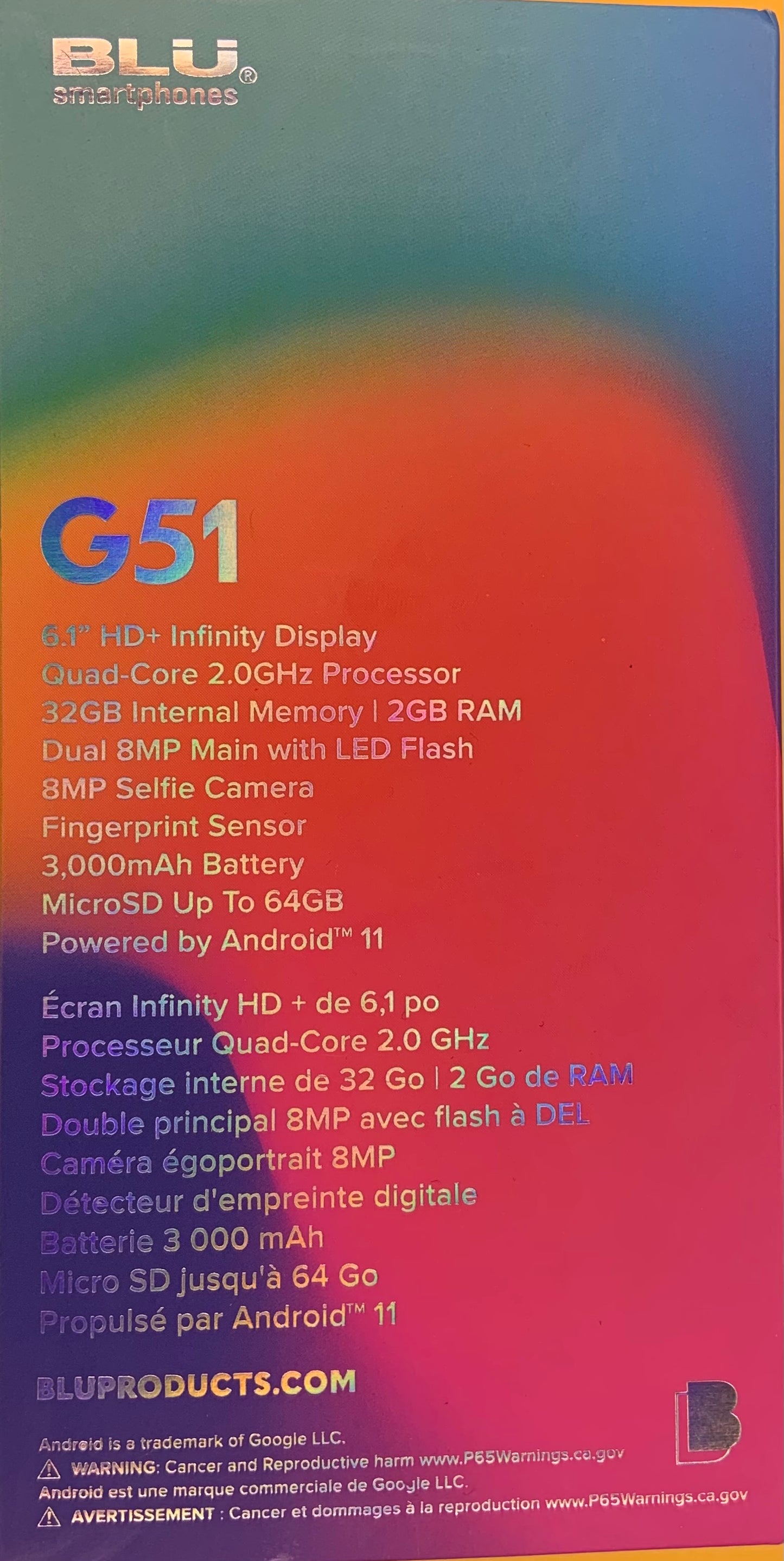 Blu G51 phone
