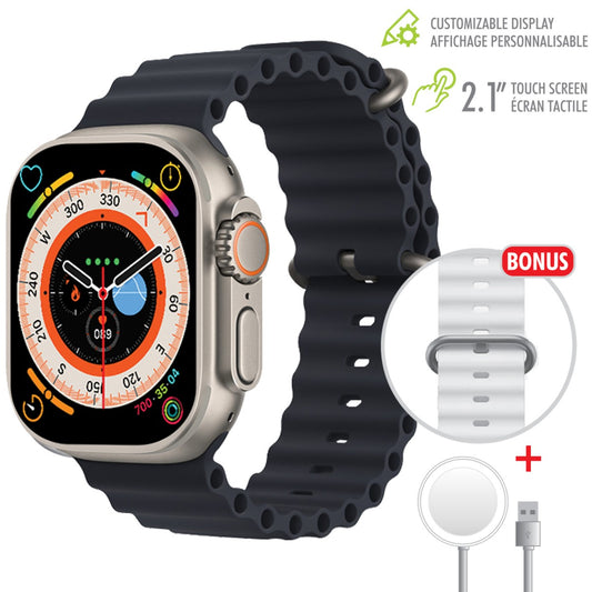 Boost 2.1 in. Wireless charging touch screen Multifunction Smartwatch
