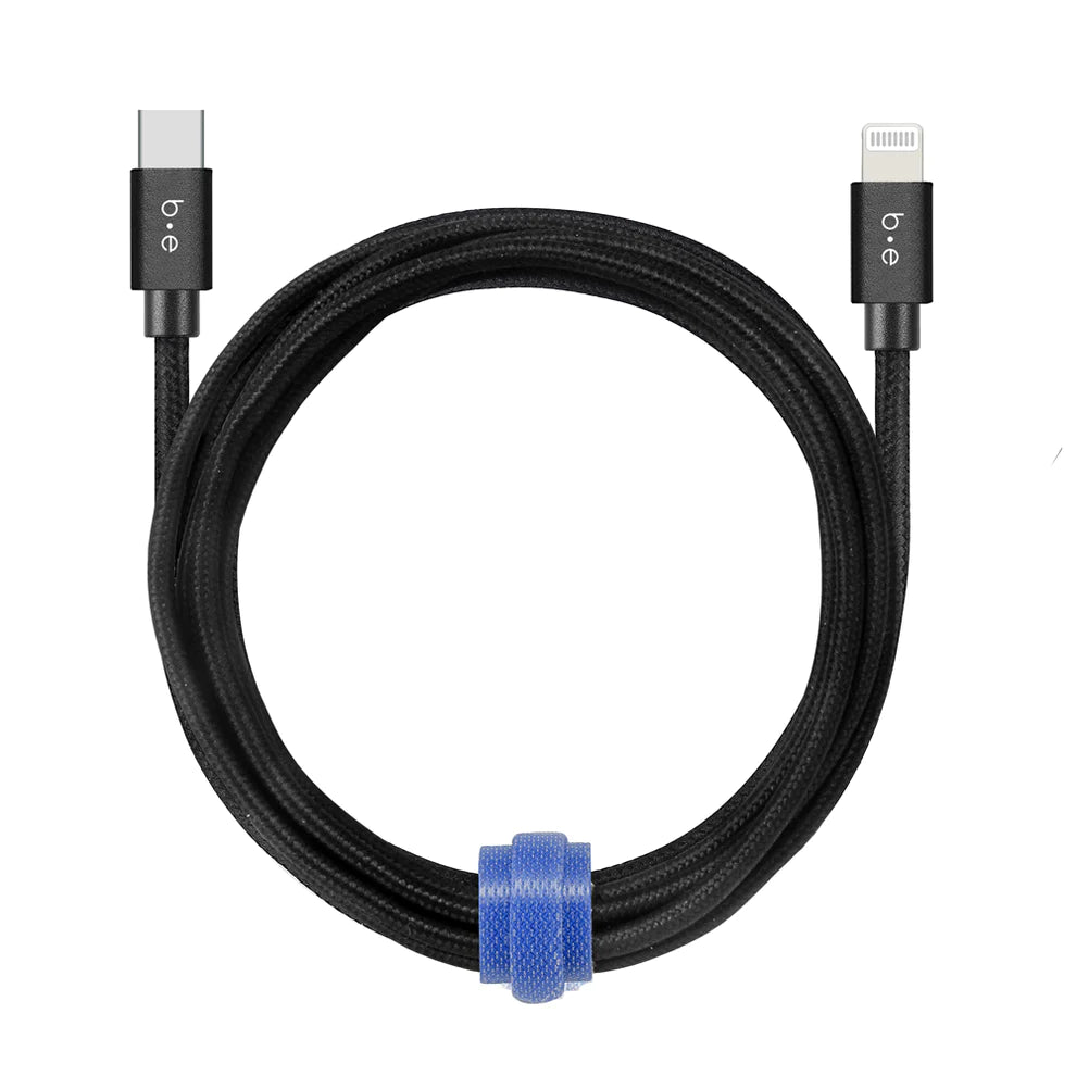 Blu Element 10 ft  Braided USB-C to Lightning Cable MFI